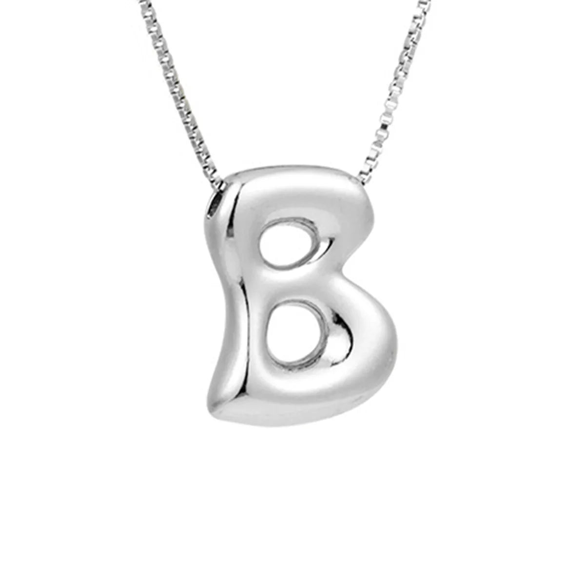 Women's necklace with initial letter pendant