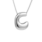 Women's necklace with initial letter pendant