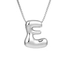 Women's necklace with initial letter pendant