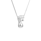 Women's necklace with initial letter pendant