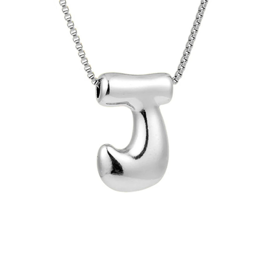 Women's necklace with initial letter pendant