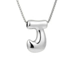 Women's necklace with initial letter pendant