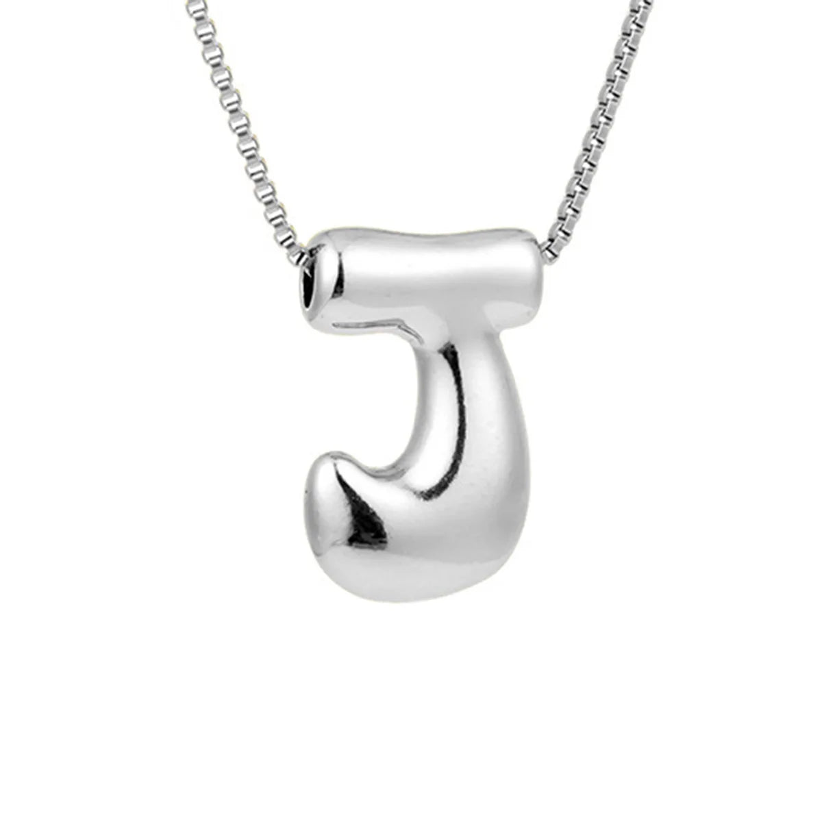 Women's necklace with initial letter pendant