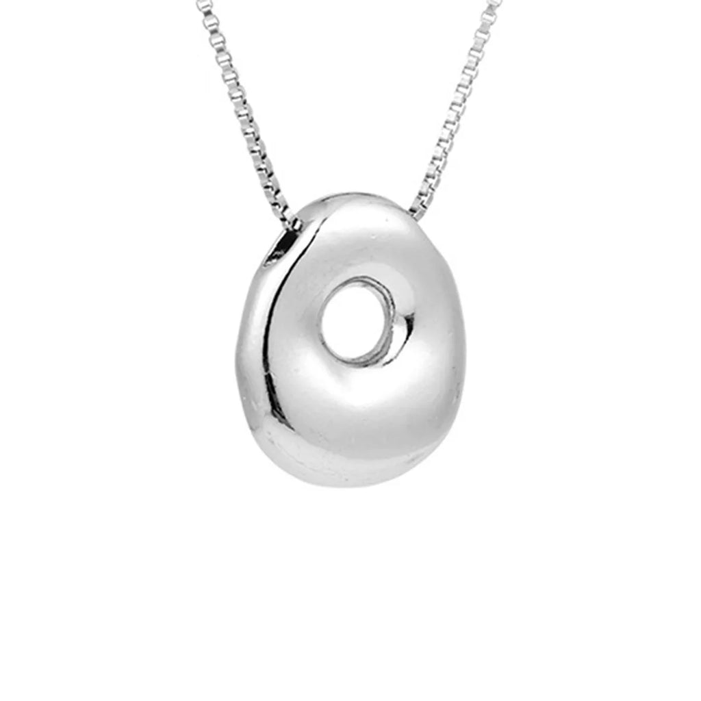 Women's necklace with initial letter pendant