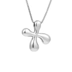 Women's necklace with initial letter pendant