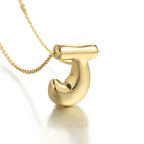 Women's necklace with initial letter pendant