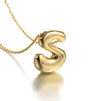 Women's necklace with initial letter pendant