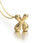 Women's necklace with initial letter pendant
