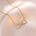 Women's Necklace Infinity Pendant in Zircon
