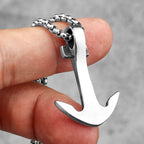 Men's anchor necklace