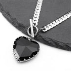 Choker Necklace with Heart Pendant 1