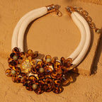 Ethnic Choker Necklace with Pretty Pendant