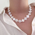 Shell Mother of Pearl Choker Necklace