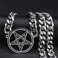 Choker Necklace Pentacle Pendant Witchcraft Wiccan