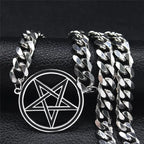 Choker Necklace Pentacle Pendant Witchcraft Wiccan