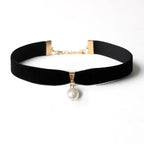 Bohemian Style Necklace Pendant with White Pearl