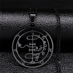 Satanic Necklace Pendant Demonic Spirit Asmoday Black