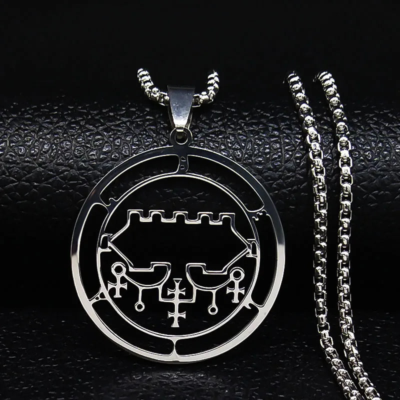 Satanic Necklace Pendant Demonic Spirit Belial