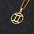 Zodiac Sign Necklace - Pendant 12 Constellations