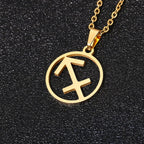 Zodiac Sign Necklace - Pendant 12 Constellations