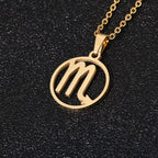 Zodiac Sign Necklace - Pendant 12 Constellations