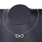 Infinity Symbol Pendant Necklace for Women silver