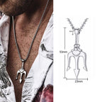 Neptune Poseidon Trident Necklace
