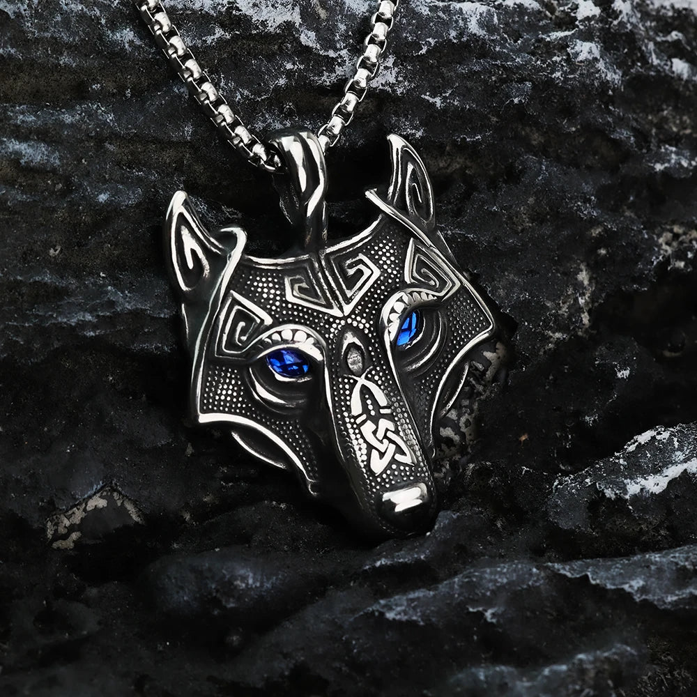 Viking Wolf Fenrir Necklace