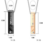Couples Necklaces Barrette and Heart Pendant