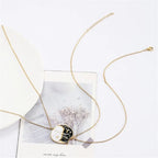 Cute Cat Pendant Couple Necklaces Gold