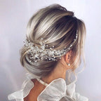 Diamond and Flower Wedding Tiara