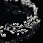 Diamond and Flower Wedding Tiara