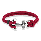 Double anchor bracelet for men