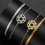 Double bracelet with the Star of David, Jewish symbol