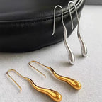 Elegant Fine Drop Water Dangling Earrings silver