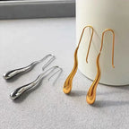 Elegant Fine Drop Water Dangling Earrings silver
