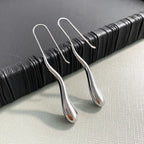 Elegant Fine Drop Water Dangling Earrings silver