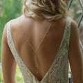 Back Chain Set Necklace Ornamental Dorsal Woman silver