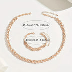 Crystal fishtail set - necklace and bracelet