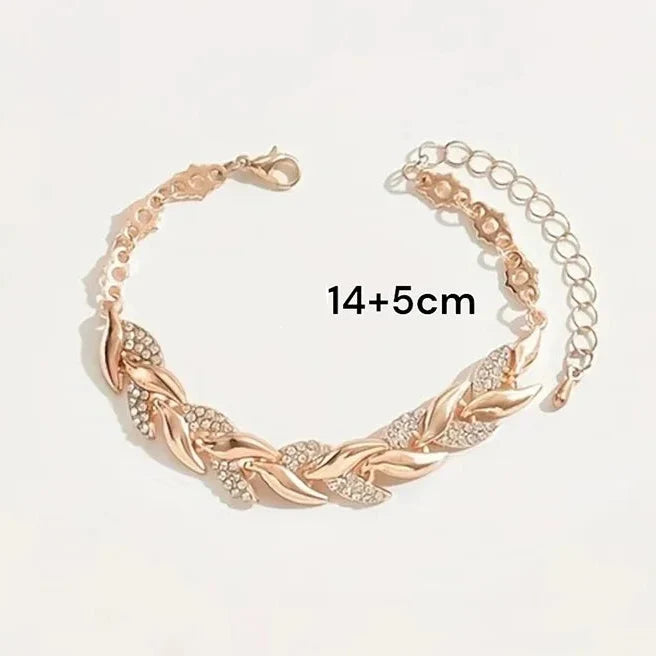 Crystal fishtail set - necklace and bracelet