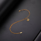 Lotus Flower Bracelet for Women in Gold