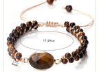 Tiger Eye Gourmet Bracelet for Women Leather Bracelet