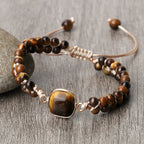 Tiger Eye Gourmet Bracelet for Women Leather Bracelet style 2