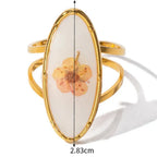 Large Ring Flower in Transparent Frame