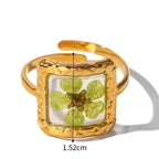 Large Ring Flower in Transparent Frame