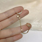 Long Moon Star Woman Earring Loop