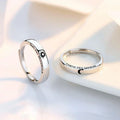 Set of 2 Couples Rings Romantic Sun and Moon Band