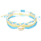 Set of 3 Colorful Waterproof Brazilian Bracelets yellow