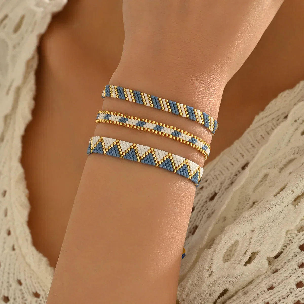 Set of 3 Thin Braided Traditional Brazilian Bracelets