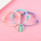 Set of 3 Rope Bracelets for Trio of Best Friends silver